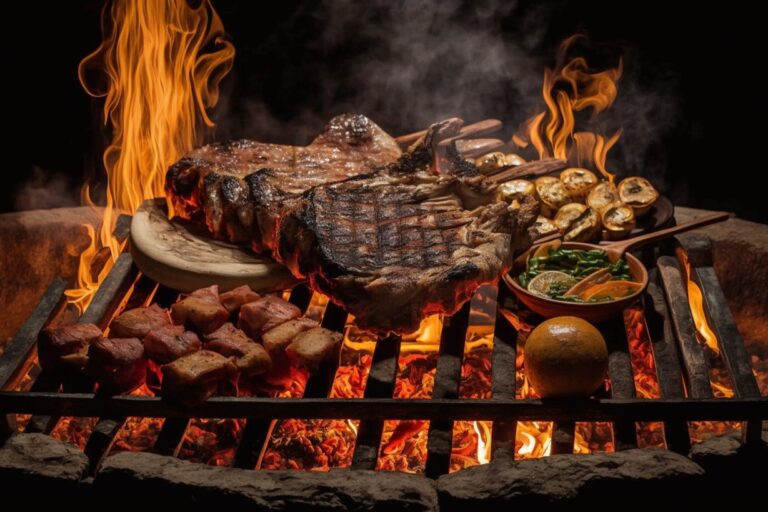 Carne-bovina-para-churrasco-aprenda-preparar-Foto-de-uma-grelha-de-churrasco-com-diferentes-carnes-Atacadao